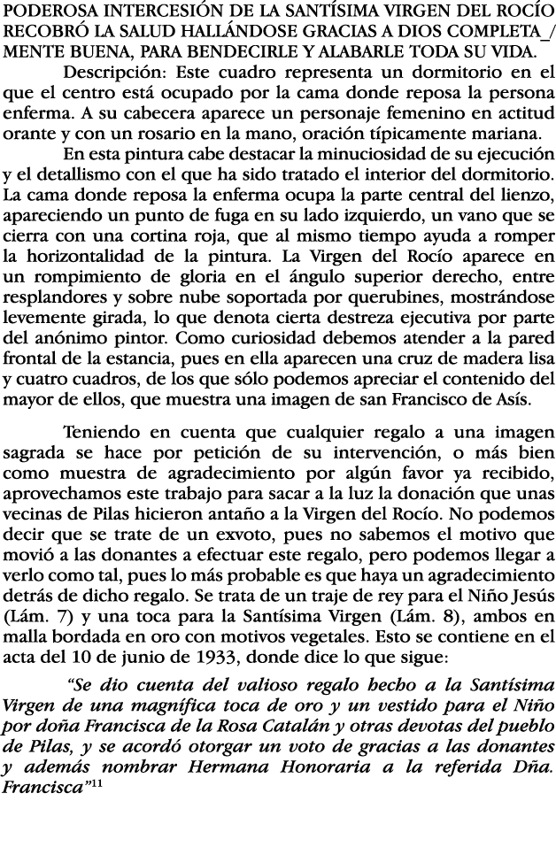 PODEROSA INTERCESIÓN DE LA SANTÍSIMA VIRGEN DEL ROCÍO RECOBRÓ LA SALUD HALLÁNDOSE GRACIAS A DIOS COMPLETA_  MENTE BUE   