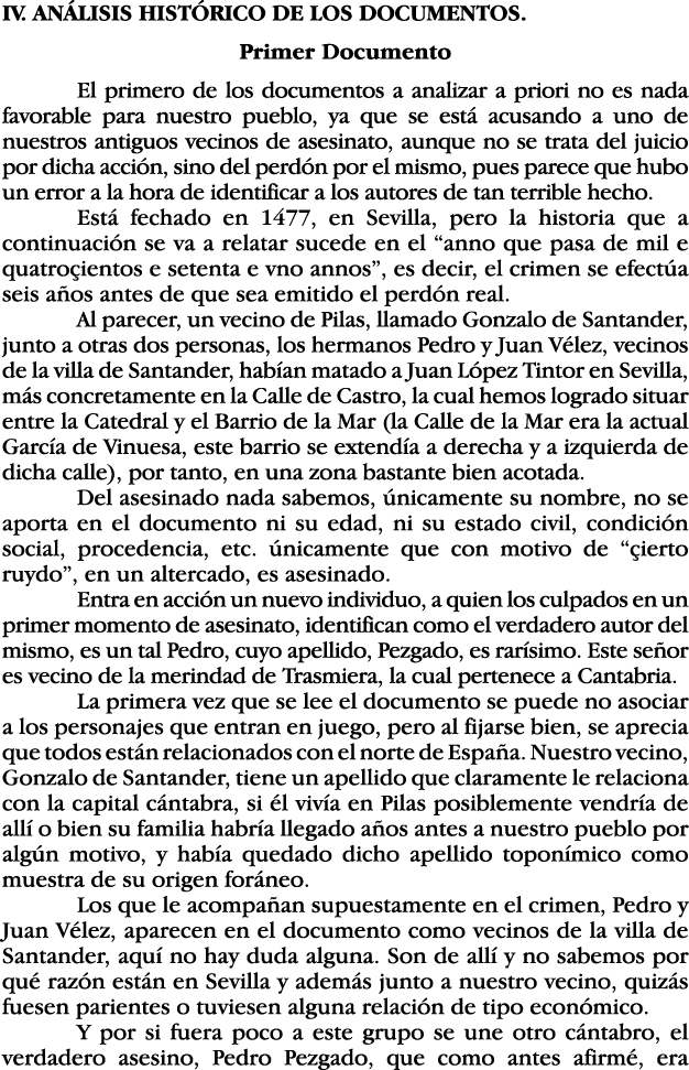IV  ANÁLISIS HISTÓRICO DE LOS DOCUMENTOS  Primer Documento El primero de los documentos a analizar a priori no es nad   