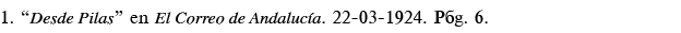 1   Desde Pilas  en El Correo de Andalucía  22-03-1924  Pág  6 
